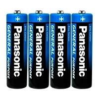 Батарейка Panasonic GENERAL Purpose R6 AA Shrink 4 1.5V (48/240)
