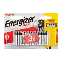 Батарейка Energizer MAX LR03 AAA BL10 Alkaline 1.5V (10/120)