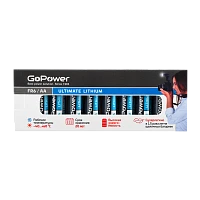 Батарейка GoPower FR6 AA BOX10 Lithium 1.5V (10/400)
