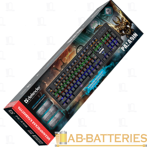 Клавиатура проводная Defender GK-370L Paladin игровая USB 1.5м Anti-Ghost черный (1/20)