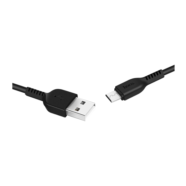 Кабель HOCO X20 USB (m)-microUSB (m) 3.0м 2.0A ПВХ черный (1/30/300)