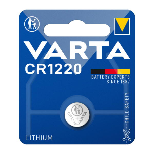 Батарейка Varta ELECTRONICS CR1220 BL1 Lithium 3V (6220) (1/10/100)