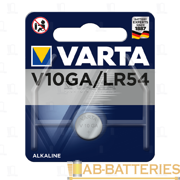 Батарейка Varta ELECTRONICS G10/LR1130/LR54/389A/189 BL1 Alkaline 1.5V (4274) (1/10/100)