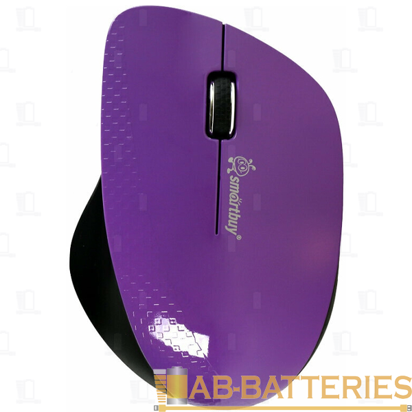 Мышь беспроводная Smartbuy 309AG классическая USB фиолетовый черный (1/40)