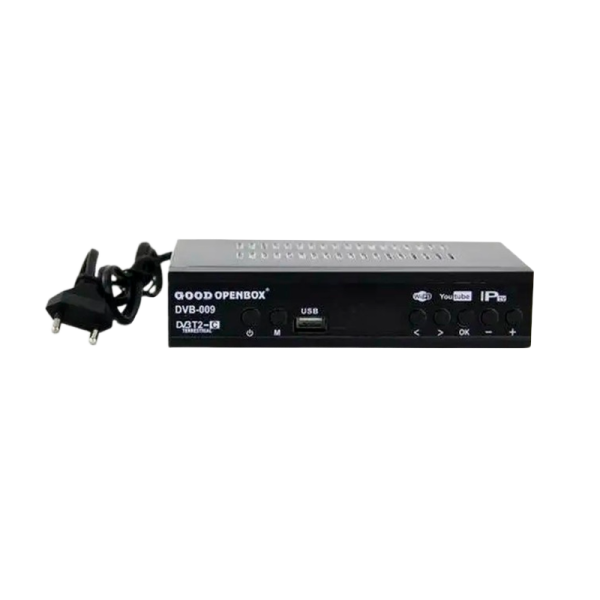 Приставка для цифрового ТВ Openbox DVB-009 DVB-T/T2 металл черный (1/60)
