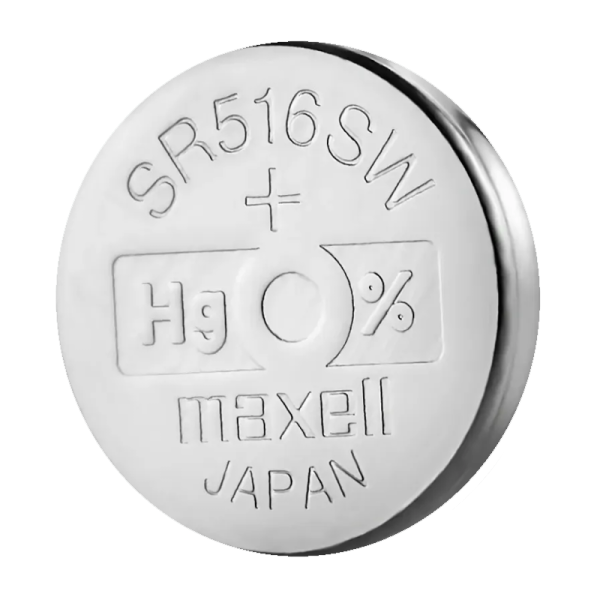 Батарейка Maxell 317 (SR516SW) BL1 Silver Oxide 1.55V 0%Hg (1/10/100)