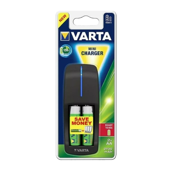 З/У для аккумуляторов Varta AA/AAA 2 слота+USB +2AA 2100mAh/2AAA 800mAh
