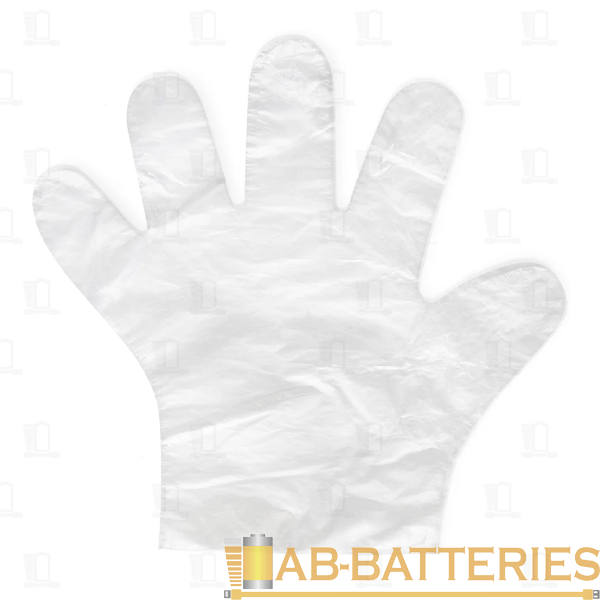 Перчатки Aviora L полиэтилен одноразовые 100шт. в упаковке (1/100)
