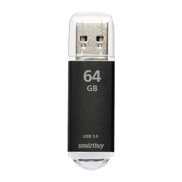 Флеш-накопитель Smartbuy V-Cut 64GB USB3.0 пластик черный