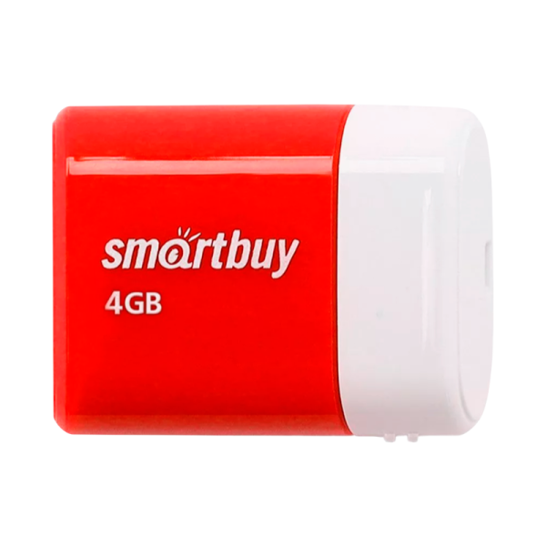 Флеш-накопитель Smartbuy Lara 4GB USB2.0 пластик красный