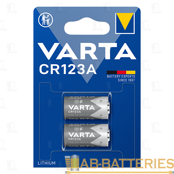 Батарейка Varta Professional CR123A BL2 Lithium 3V (6205) (2/20/200)