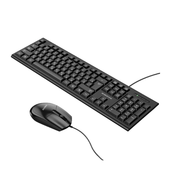 Набор клавиатура+мышь проводной Borofone BG6 черный (1/20)
