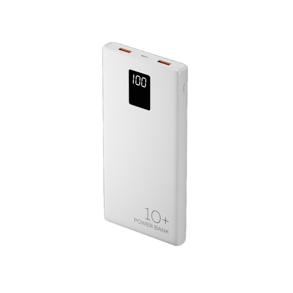 Внешний аккумулятор MORE CHOICE PB32S-10 Smart 10000mAh 3.0A 3USB/Type-C QC3.0 белый