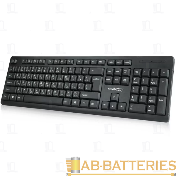 Клавиатура проводная Smartbuy 112UM ONE классическая USB 1.35м черный (1/20)
