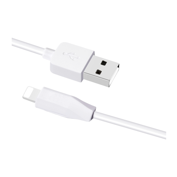 Кабель HOCO X1 USB (m)-Lightning (m) 1.0м 2.4A ПВХ белый (1/30/300)