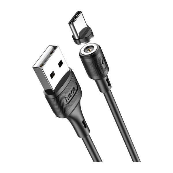 Кабель HOCO X52 USB (m)-Type-C (m) 1.0м 2.0A ПВХ магнит черный (1/31/310)