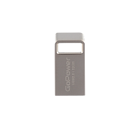 Флеш-накопитель GoPower MINI 32GB USB2.0 металл серебряный (1/50/1000)