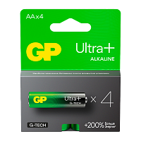 Батарейка GP ULTRA PLUS G-tech LR6 AA BL4 Alkaline 1.5V (4/40/320) R