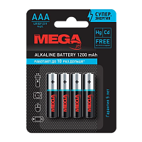 Батарейка Promega LR03 AAA BL4 Alkaline 1.5V (4/48/960/46080)
