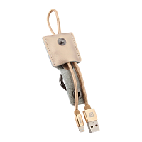 USB кабель REMAX Moss (Micro) RC-079M Золотой (0.3M, 2.1A)