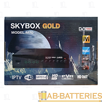 Приставка для цифрового ТВ Skybox GOLD М70 DVB-T/T2 металл черный (1/60)