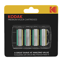 Сменные кассеты Kodak Premium 5 лезвий 4шт. (цена за 1 шт) для станка Prem Razor 5 (4/24/96)