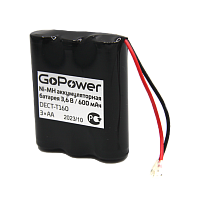 Аккумулятор для радиотелефонов GoPower T160 PC1 NI-MH 600mAh (1/15/180)