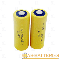 Батарейка ET CR17450SE-R A, 3V, 2500мАч, I=15/150mA, LiMn02, with plug (1/30/150/200)