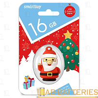 Флеш-накопитель Smartbuy NY Santa-S 16GB USB2.0 силикон красный белый