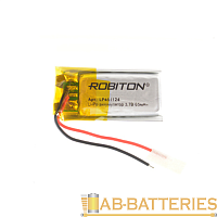 Аккумулятор ROBITON LP451124 3.7В 65мАч PK1 (10/250)