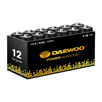 Батарейка Daewoo Power LR03 AAA BOX12 Alkaline 1.5V (12/72/576)