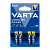 Батарейка Varta LONGLIFE POWER (HIGH ENERGY) LR03 AAA BL4 Alkaline 1.5V (4903) (4/40/200)