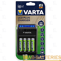 З/У для аккумуляторов Varta LCD Plug Charger (57677) AA/AAA 4 слота +4AA 2100mAh