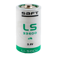Элемент питания SAFT LSH 20 CNR D, 3.6V, 13Ah, I=1800/3500mA, Li-SOCL2