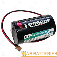 Батарейка  ET Gas-33600CN Li-SOCl2 3.6V с выводами