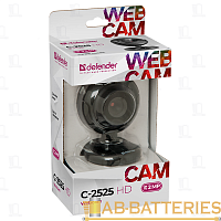 Веб-камера Defender C-2525HD CMOS 1600x1200 2Мп USB черный (1/50)