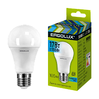 Лампа светодиодная Ergolux A60 E27 17W 4500К 180-240V груша ЛОН (1/10/100)