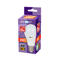 Лампа светодиодная JAZZway A60 E27 15W 4000К 230V груша матовая (1/10/100)