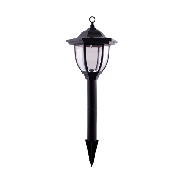 *Фонарь садовый Старт 1LED САД от солнечной батареи IP44 датчик освещения черный 