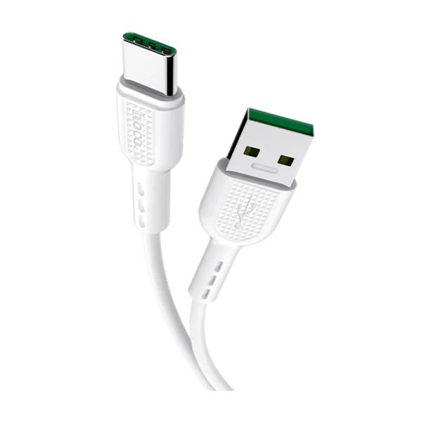 Кабель HOCO X33 USB (m)-Type-C (m) 1.0м 5.0A ПВХ белый (1/33/330)
