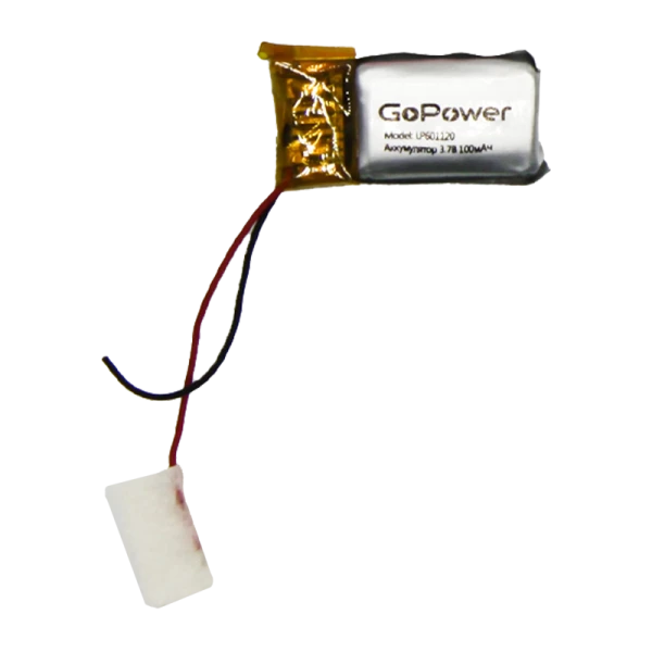 Аккумулятор Li-Pol GoPower LP601120 PK1 3.7V 100mAh с защитой (1/10/250)