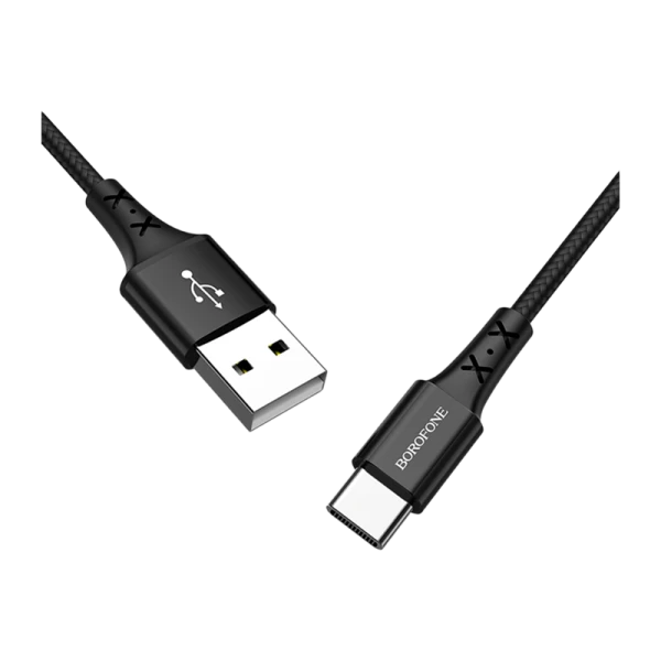 Кабель Borofone BX20 USB (m)-Type-C (m) 1.0м 2.0A нейлон черный (1/648)