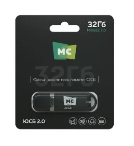Флеш-накопитель MORE CHOICE МФБ32 2.0 32GB USB2.0 пластик черный