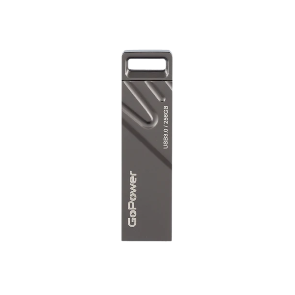 Флеш-накопитель GoPower TITAN 256GB USB3.0 металл черный графит (1/50/1000)