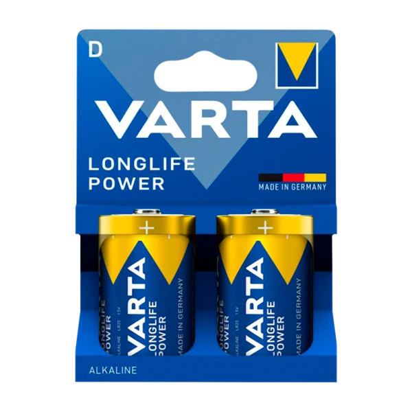 Батарейка Varta LONGLIFE POWER (HIGH ENERGY) LR20 D BL2 Alkaline 1.5V (4920) (2/12/60)