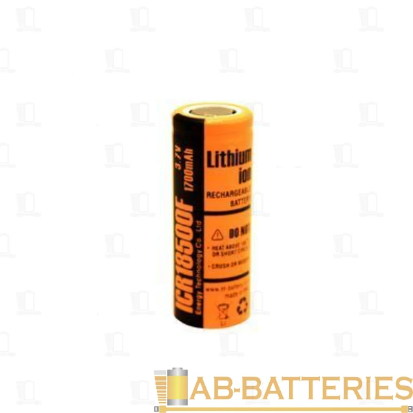 Аккумулятор ET ICR18500F-T 18.0*50.0, 1700mAh, Li-Ion С выводами