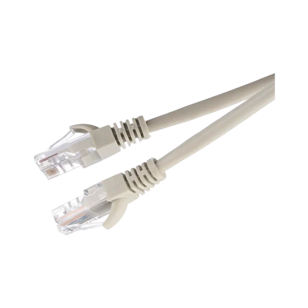 Патч-корд GoPower RJ-45 (m)-RJ-45 (m) 1.0м кат.5е ПВХ 26AWG CCA серый в пакете (1/100)