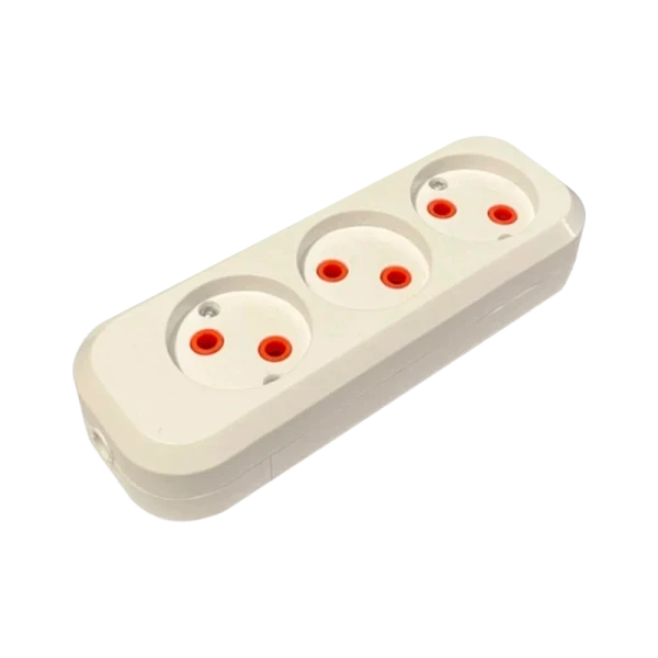 Колодка Прогресс 3р.Б/З белый (1/10/100)