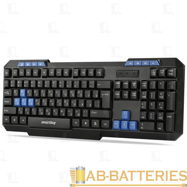 Клавиатура проводная Smartbuy 221 ONE классическая USB мультимед. черный (1/20)