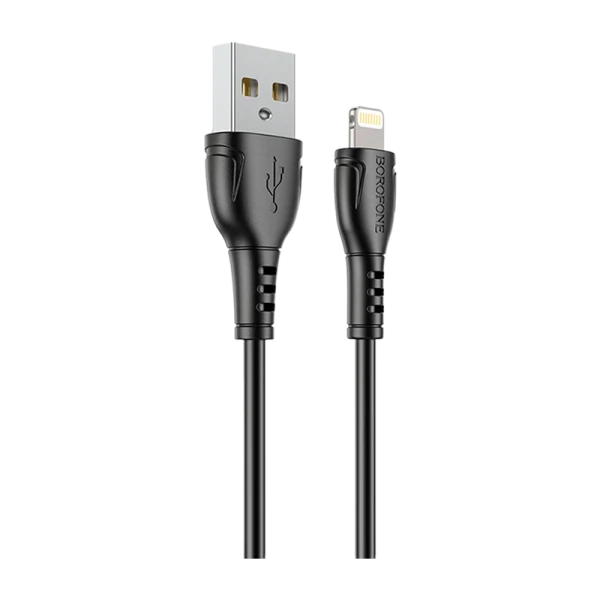 Кабель Borofone BX51 USB (m)-Lightning (m) 1.0м 2.0A ПВХ черный в коробке (1/360)